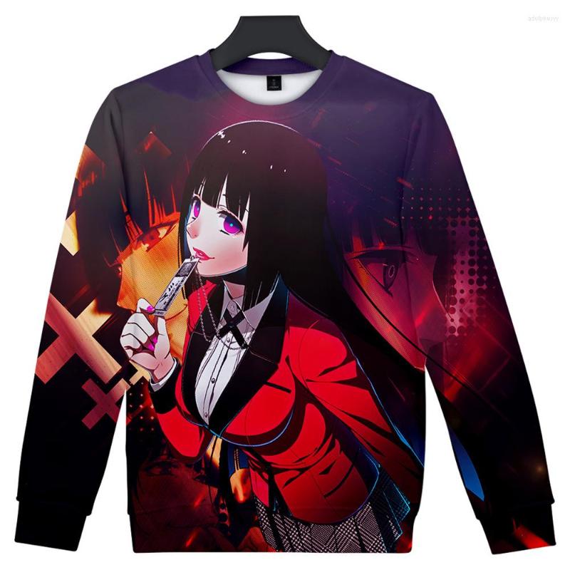 

Men's Hoodies Kakegurui Unisex Sweatshirt Round Neck Fashion Trend Style 3D Polyester Material, N06606