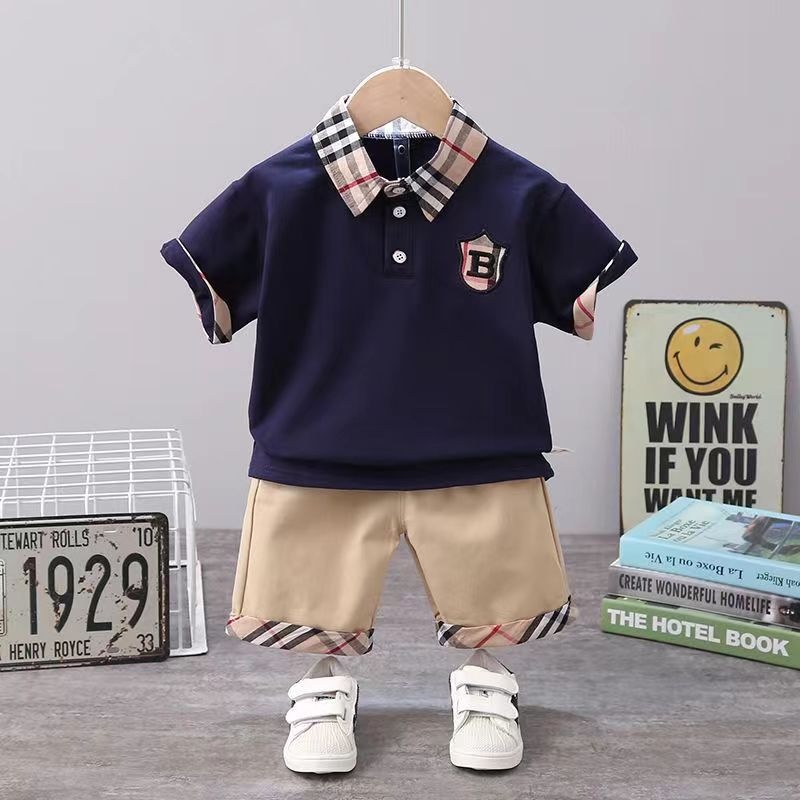 

Clothing Sets 2pcs Children Tracksuits Summer Solid Kids Shorts T-shirts Set Toddler Boy Clothes Suits Girl Outfits Baby, 004