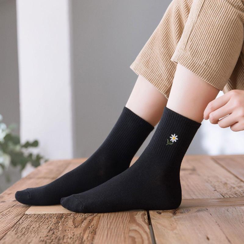 

Women Socks Fashion Women's Cotton Summer Japanese Cute Casual Sweet Embroidered