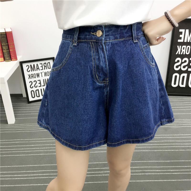 

Women's Shorts Women Denim Material Wide Legs Design Over Sizes Woman Pants Good Comfortable Plus Size Summer Solid Colo