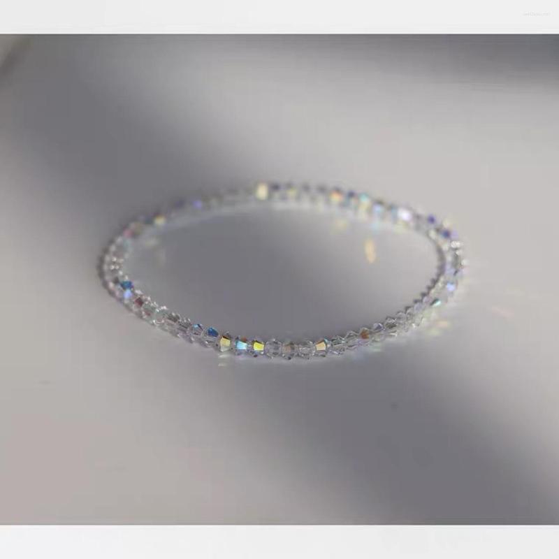 

Strand Super Shining Fine Shijia Crystal Bracelet Handstring Light And Luxury Simple Self Made