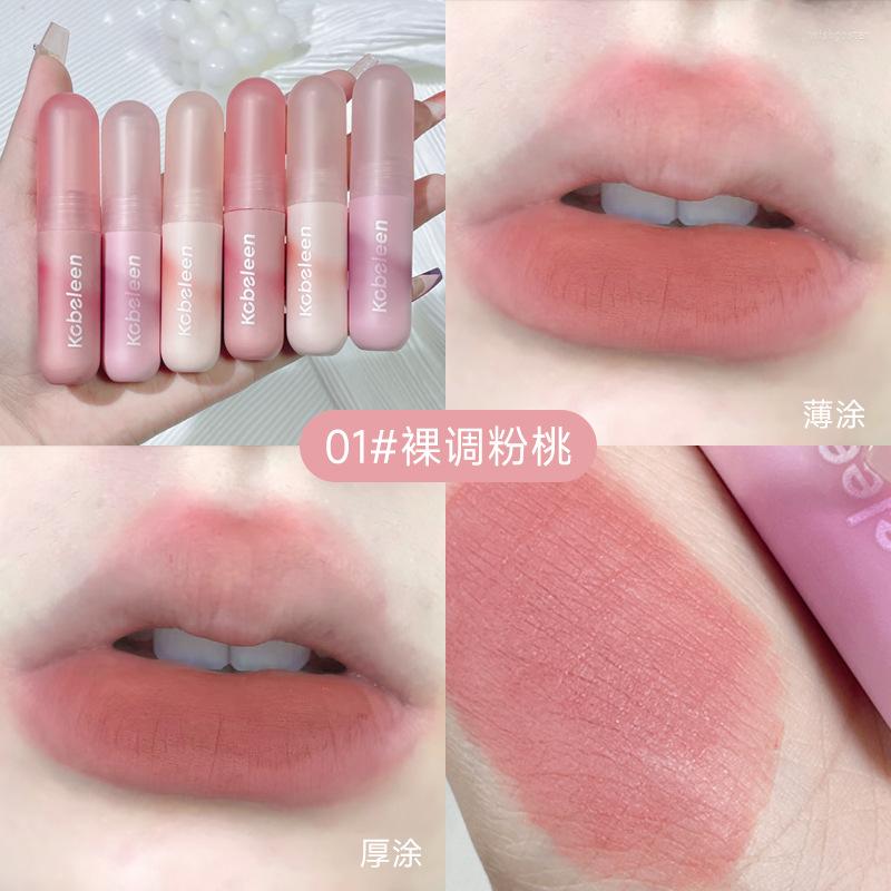 

Lip Gloss Velvet Matte Lipstick Waterproof Long-lasting Smooth Red Mud Glaze Pigment Pink Natural Tint Makeup, 05