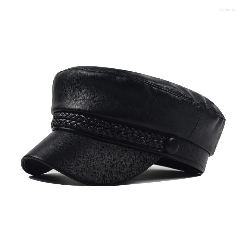 

Berets 2023 Winter Spring Fashion Unisex Beret Female Flat Cap Hats For Women Sboy Men Vintage Thick Octagonal, C2