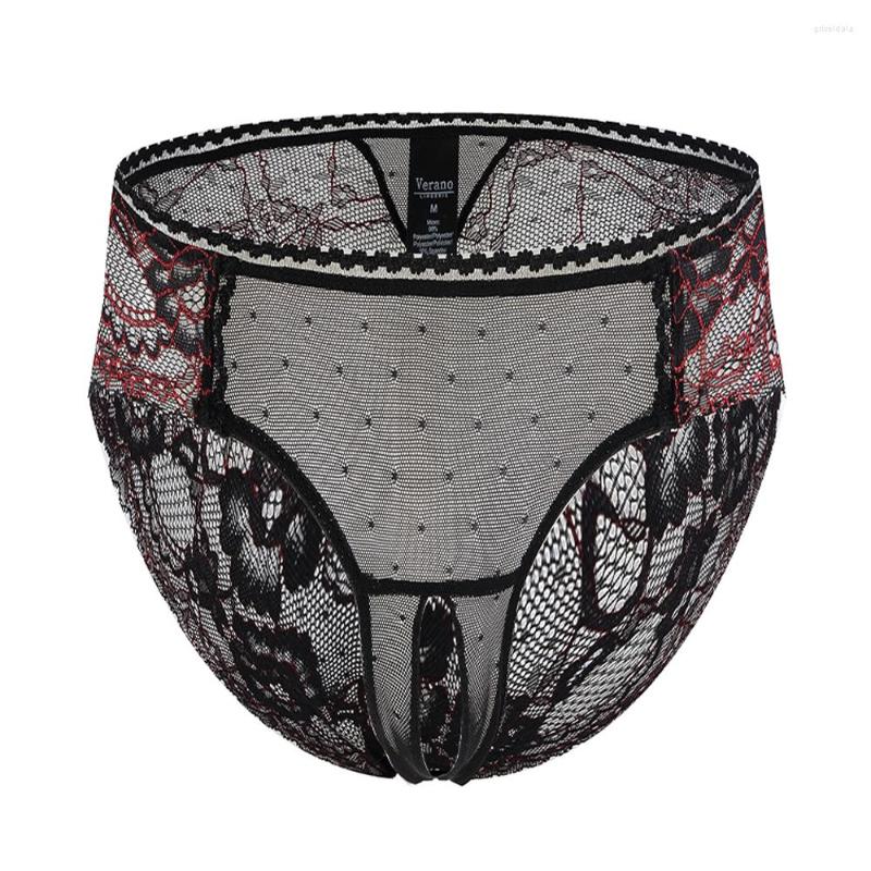 

Women's Panties Sexy Lace Underwear Ultra-thin Mesh Pretty Women Thong Sensual Slip Soft Breathable Lingerie High Quality G-string, Black