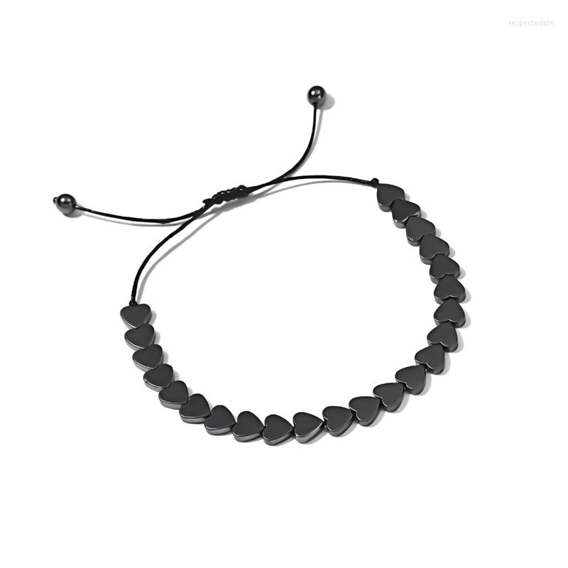 

Strand 2023 Premium Bracelet For Men Women 5mm Black Hematite Stone Beads Stretch Health Care Healthy Jewelry Charm