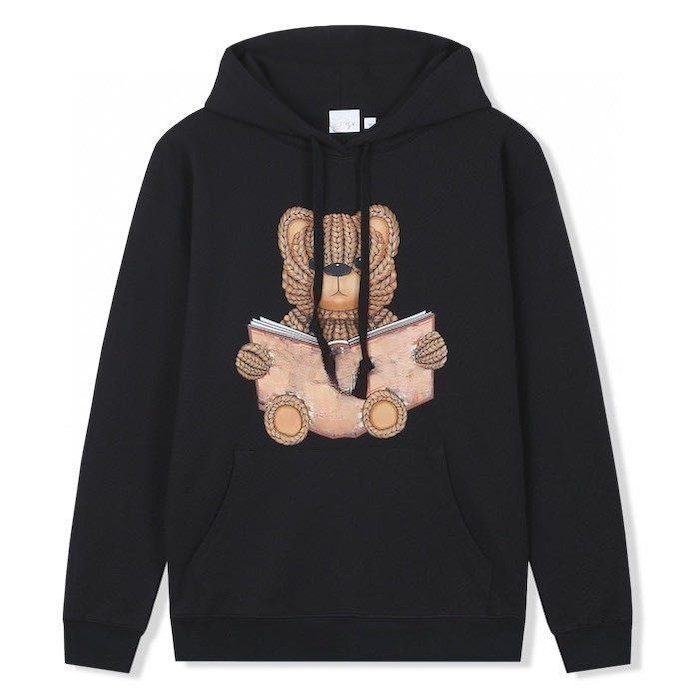 

Designer Hoodie Essential Hoody Mens Female Hoody Teddy Designer Pullover Hoody Sweatshirt Letter Printed Long Sleeve Crewneck Loose Hooded Sweater White Black, Empty bag(not sell separately)