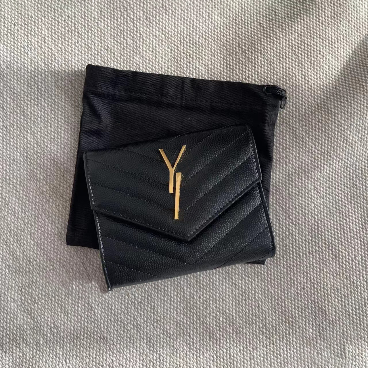 

Luxurys Designer 5A quality Fashion ysls Holder Wallets handbag Men Women's COIN CARD Holders Black Lambskin Genuine Leather Key Purse Pocket Interior Slot holder, Black-silver buckle