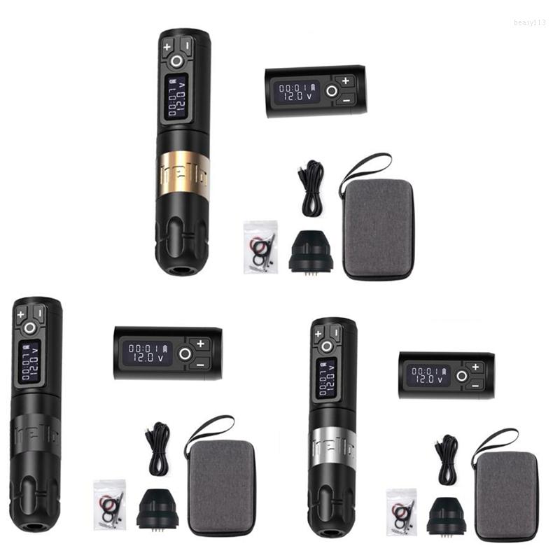 

Tattoo Machine Profesional Wireless Pen Brush Coreless Motor Strong Quiet Fast Charging Battery RCA Adapter Kit