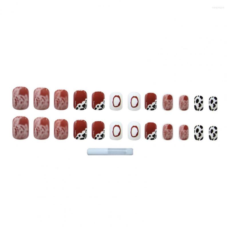 

False Nails 1 Set Fake Seamless Ultra-thin Harmless Frosted Finished Nail Enhancement Stickers For Manicure Store
