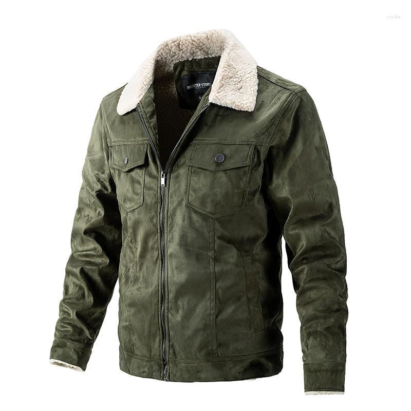 

Men's Jackets Male Jacket Coats Casual Coat Men Outerwear Streetwear Thick Corduroy Velvet Winter, Black