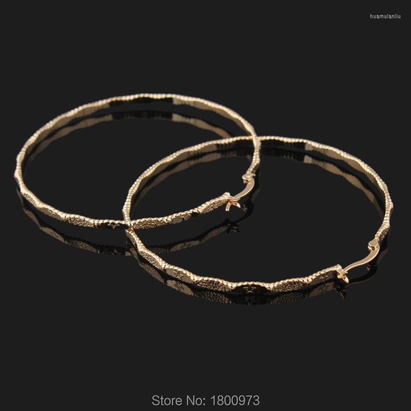 

Hoop Earrings Wholesale Fashion Jewelry Rose Gold Color Big Circle For Women