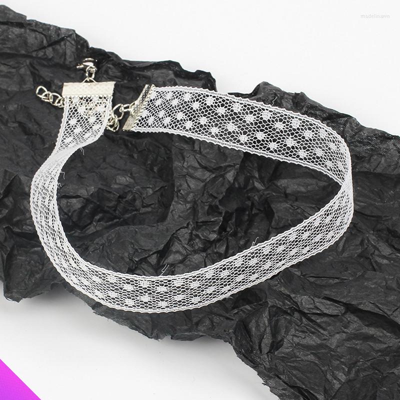 

Choker Lace Collar Ladies Fashion Romantic Clavicle Necklace Black And White 2 Colors 2023