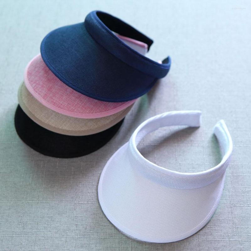 

Berets Summer Quick Dry Sun Visor Hat Women Men Sports Baseball Adjustable Unisex Top Empty Tennis Golf Running, Yellow