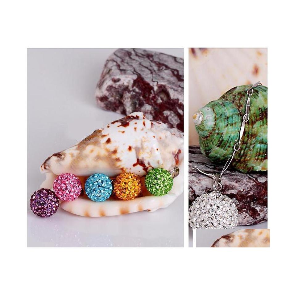 

Pendant Necklaces Choker Diamond Chains Necklace Sier Wholesale Jewelry Charms Ball Crystal Chain Drop Delivery Pendants Dhdcf