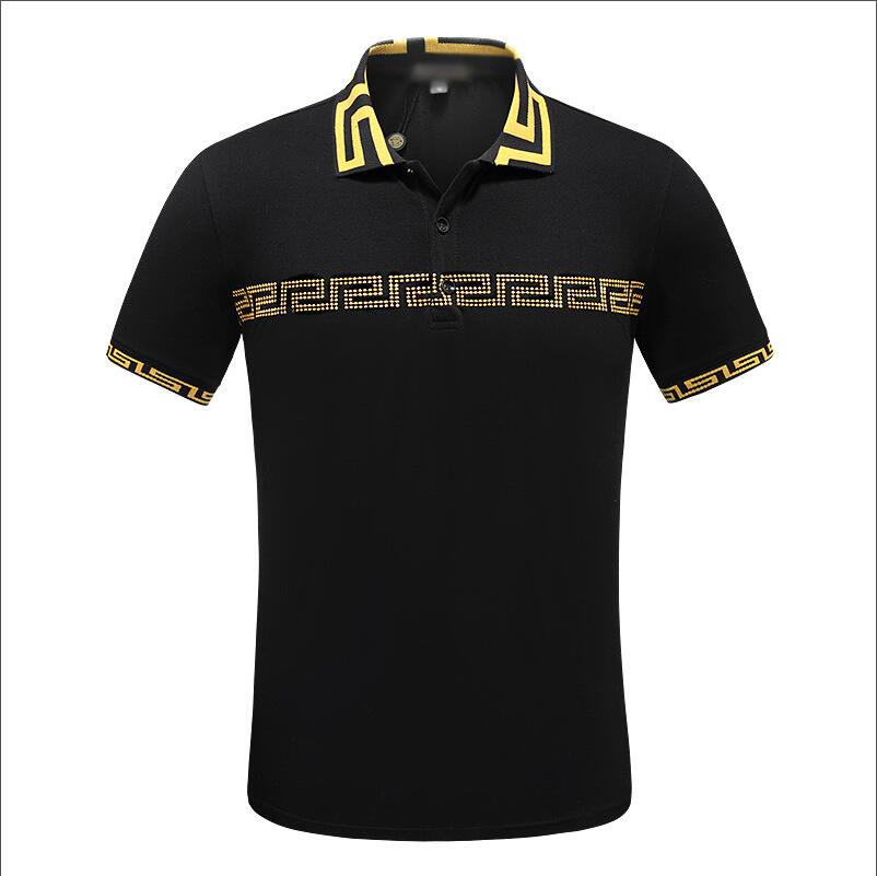 

2022 Summer Brand Men Casual Polo Shirts Men Short Sleeve t-shirt Fashion Slim Solid#192, White