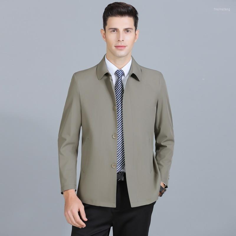 

Men's Jackets 2023 Spring And Autumn 's Lapel On Simple Casual For Men Men's Coat, 662 khaki