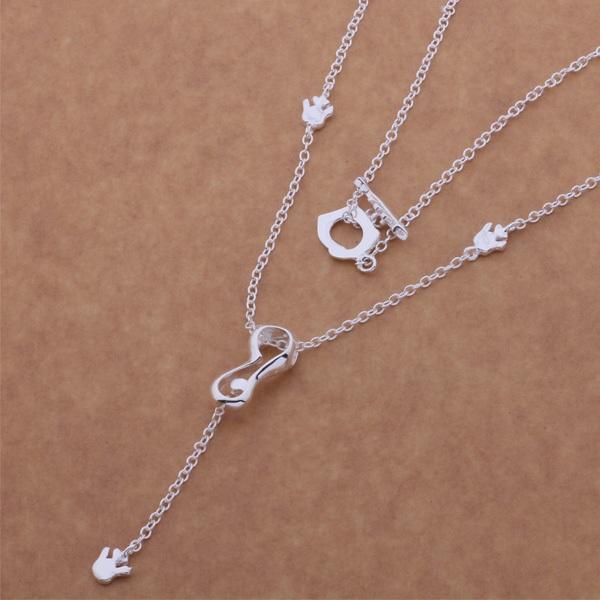 

Chains Sterling Silver Necklace 925 Fashion Jewelry Real Heart /bheajyla Bswakkda AN660Chains