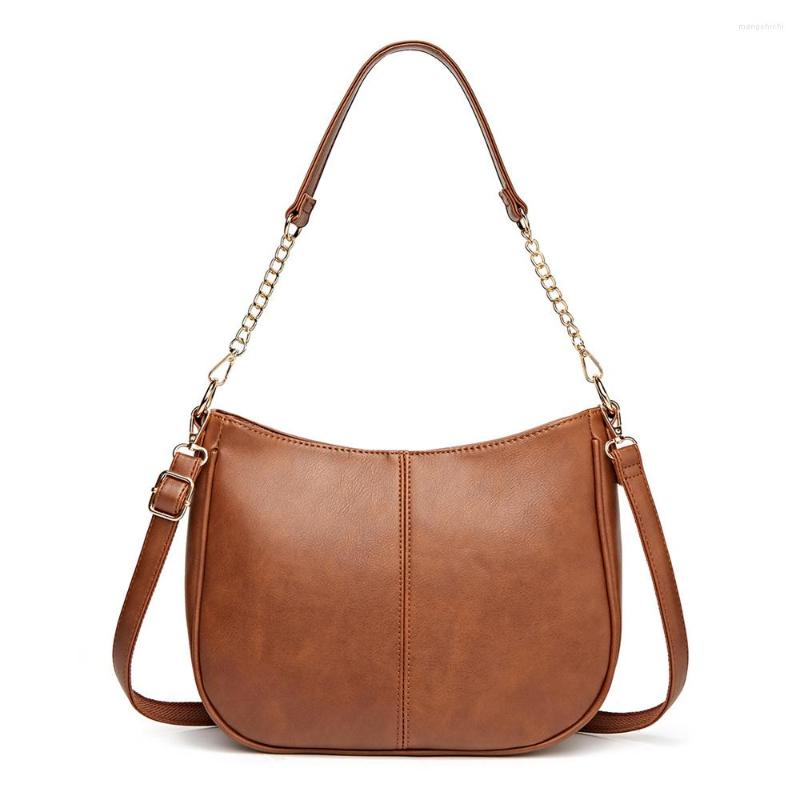 

Evening Bags Women's Bag 2023 Trend Women Shoulder Crossbody Chain PU Leather Ladies Messenger Luxury Designer Brand Underarm, Underarm bags 3