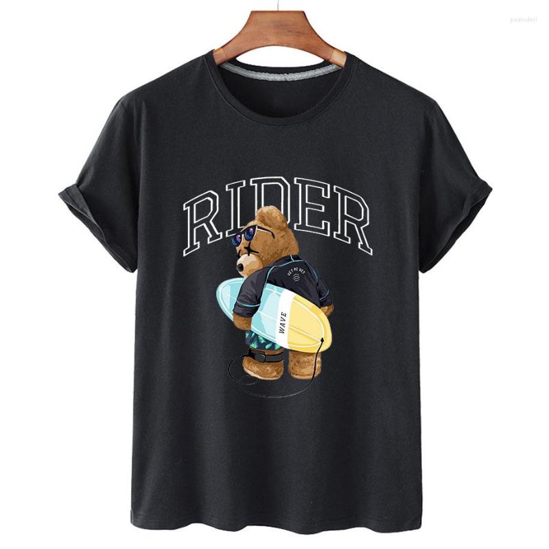 

Women's T Shirts Pure Surf Bear Summer 2023 Women Short Sleeve O Neck Unisex Plus Oversized S, Blue