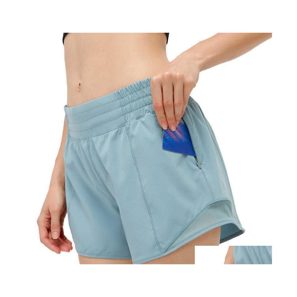 

Yoga Outfits L18 Women Underwear Shorts Running Fitness Quickdry Breathable Sport Short Female Gym Leggings Workout Athletic Drop De Dhoyh, Yellow