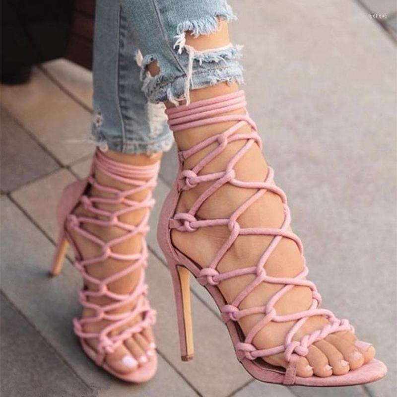 

Sandals Gladiator Women Cross Straps 2023 Woman Open Toe Zip Thin High Heel Summer Female Rome Pumps Ladies Sexy Shoes Plus Size, Khaki