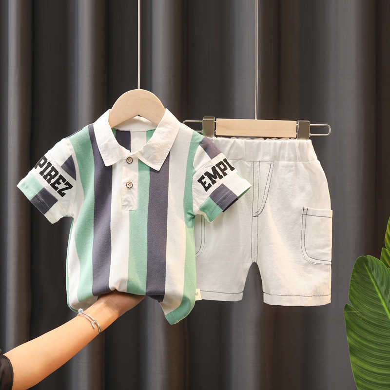 

Sets Summer Clothing Set Infant Clothes pcs Baby Boys Children's Short Sleeve Polo Shirts Shorts Toddler Suit Kids Outfits, Style 2