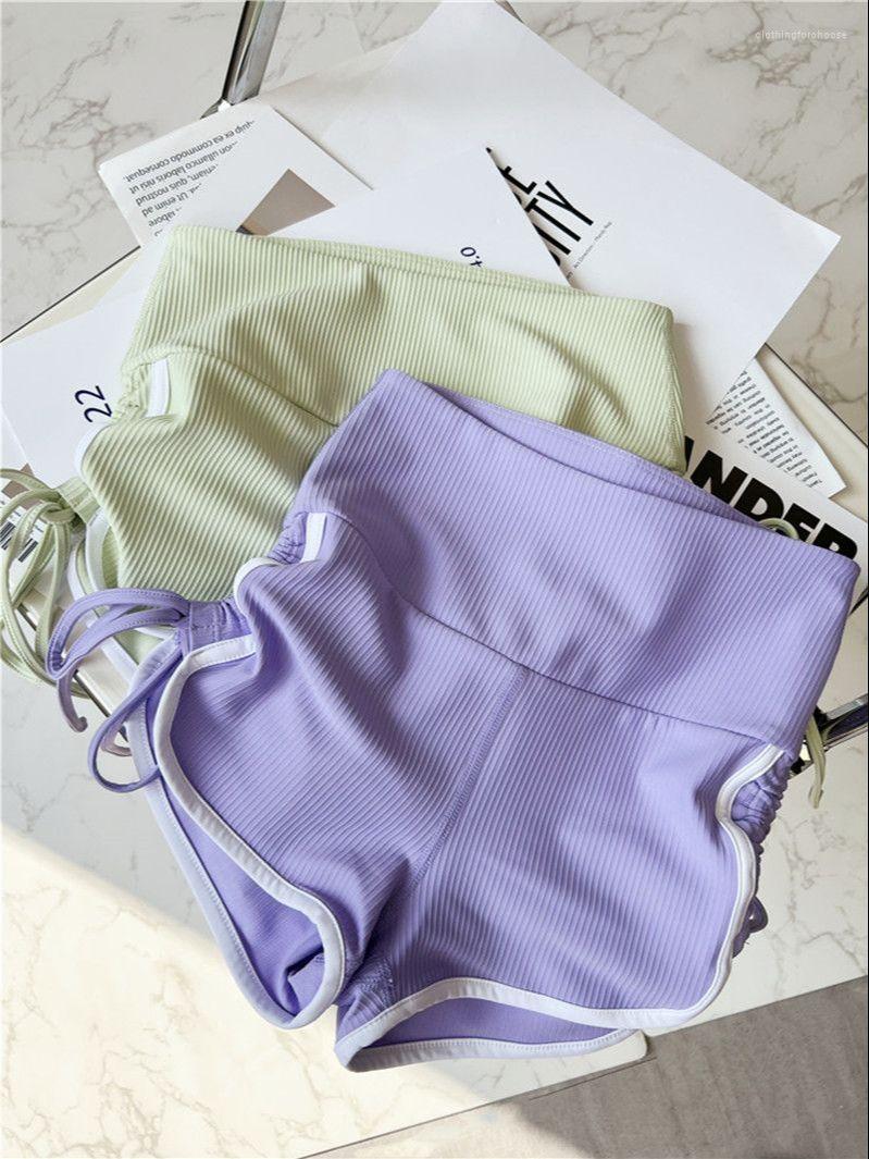 

Women's Shorts Summer Sexy Drawstring Women's Home Yoga Beach Pants Slim High Waist Three-point Indoor Outdoor Sports, Black