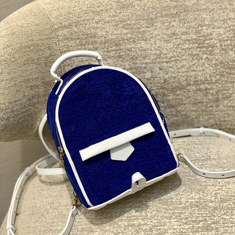 

Backpack Style 1:1 Quality PALM SPRINGS Mini Backpack Bag 22cm Genuine Leather M44873 With Box ML001