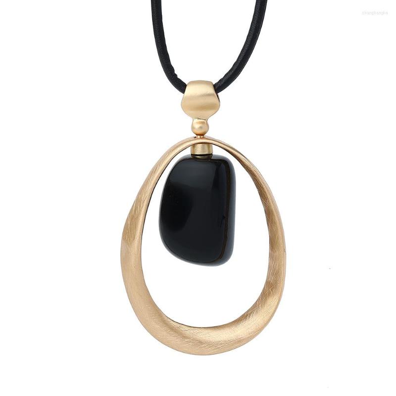 

Pendant Necklaces Bohemia Necklace Geometric Circle Women Long Sweater Chain Statement Collares Femme Jewelry