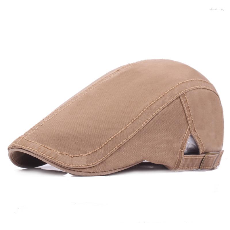 

Berets Fashion Street Cotton Beret Hat Men Women Solid Color Sboy Cap Casual Flat Driving Golf Cabbie Caps Unisex Travel Sunhat, Black