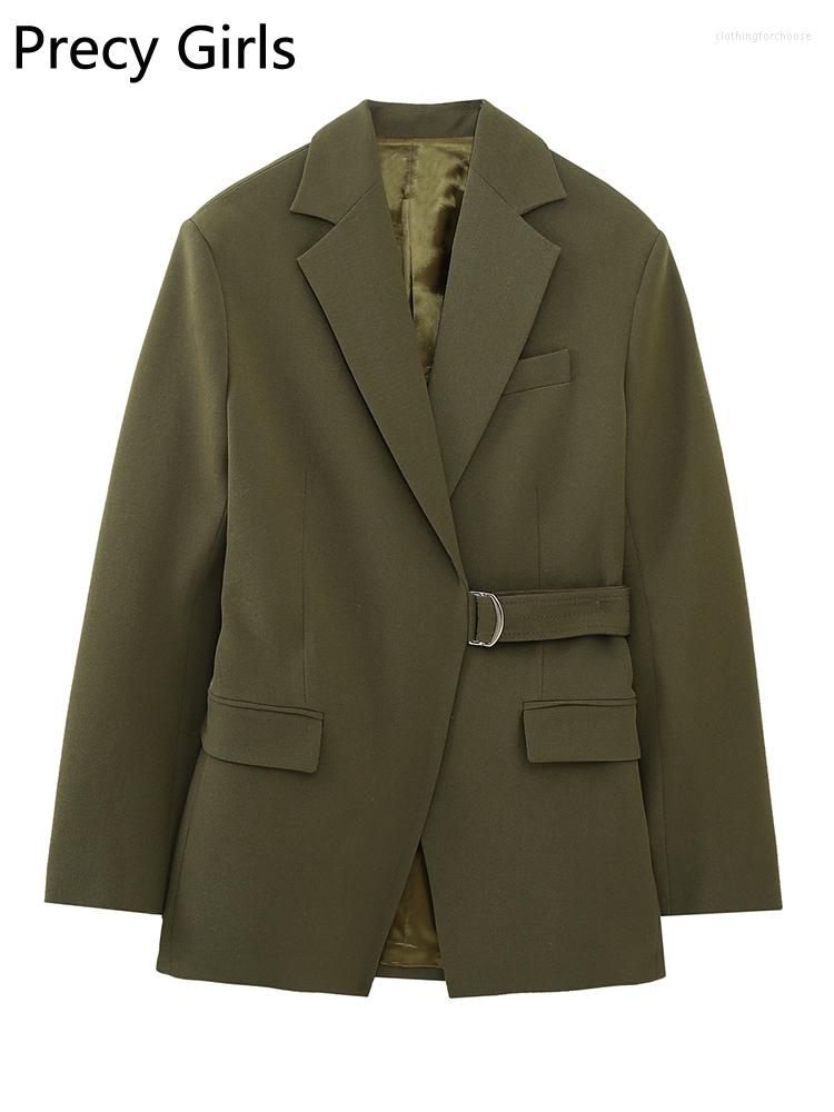 

Women's Suits 2023 Women Spring Fashion Office Lady Style Solid Long Sleeve Slim Blazer Coat Casual Lapel Collar Blazers Chic Pockets, As1