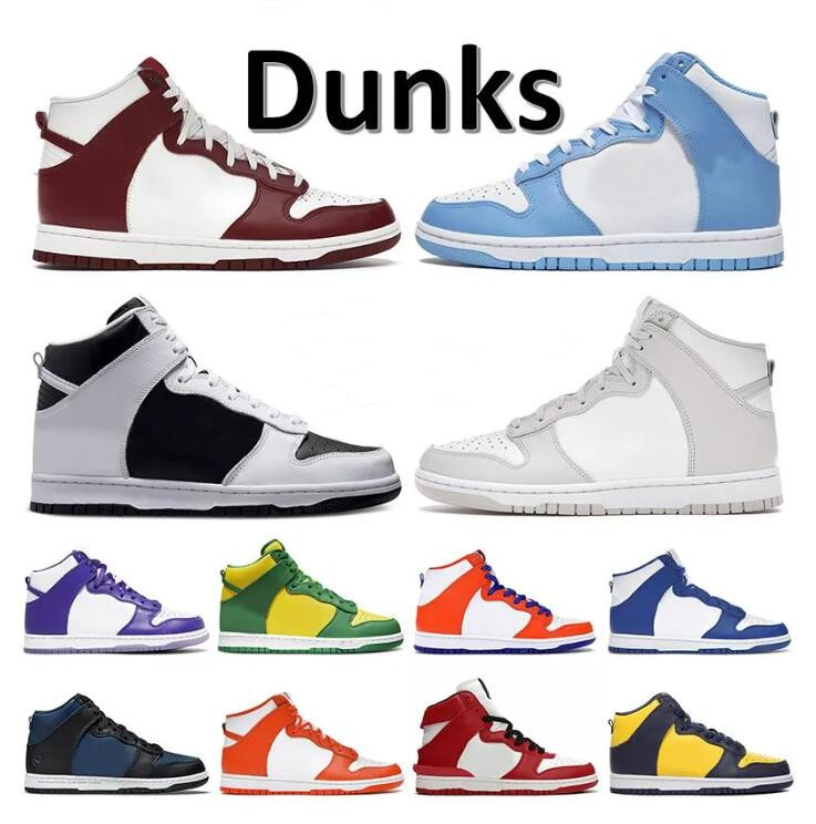

Dunks High Mens Women OG Running Shoes Designer SB Team Red University Blue Sup By Any sbdunk Means Vast Grey Game Royal Varsity Purple