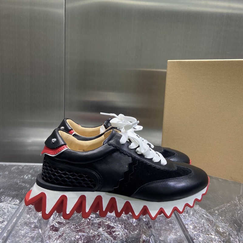 

Dress Shoes High Edition 2023 Spring New Red Soled Thick Dad Shoes Women Sports Casual Lovers Small White in Fashion 0404, Black and white rivet