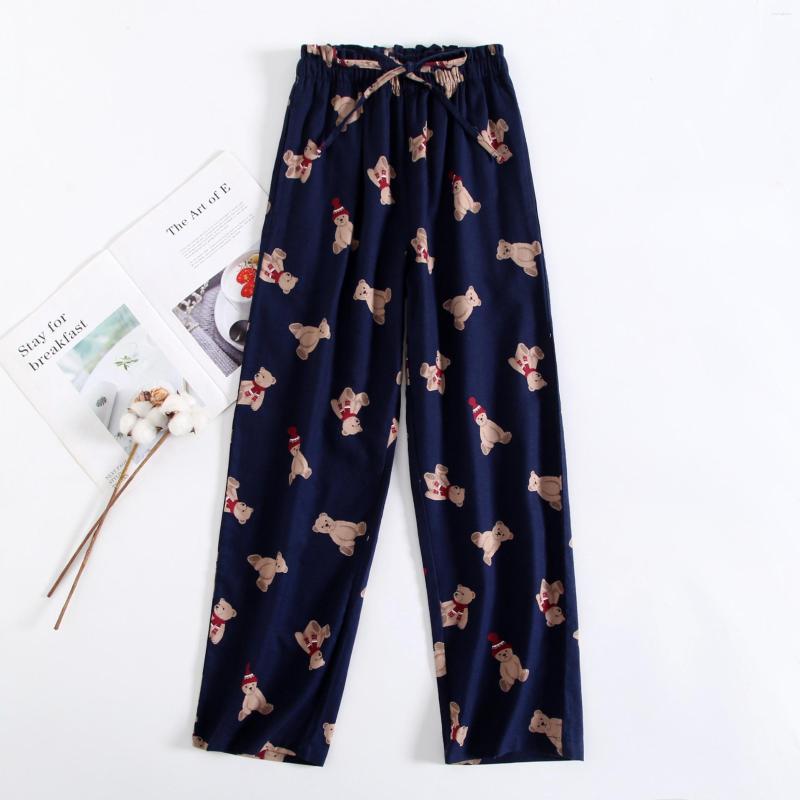 

Women' Sleepwear 2023 Spring Autumn Pants Women Cotton Sleep Bottoms Female Night Trousers Ladies Casual Cartoon Pant Plus Size Home