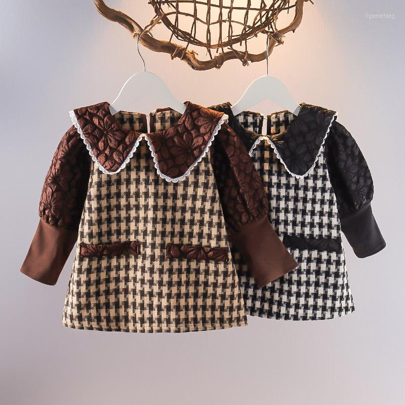 

Girl Dresses (4 Pieces/Lot) Girl's Fall Dress 081501