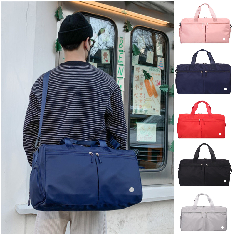

LL-YDPF49 Unisex Yoga Handbags Sports Bags Large Capacity Travel Duffel Beach Shoulder Bags Outdoors Storage Bags Stuff Sacks Cross Body, Red