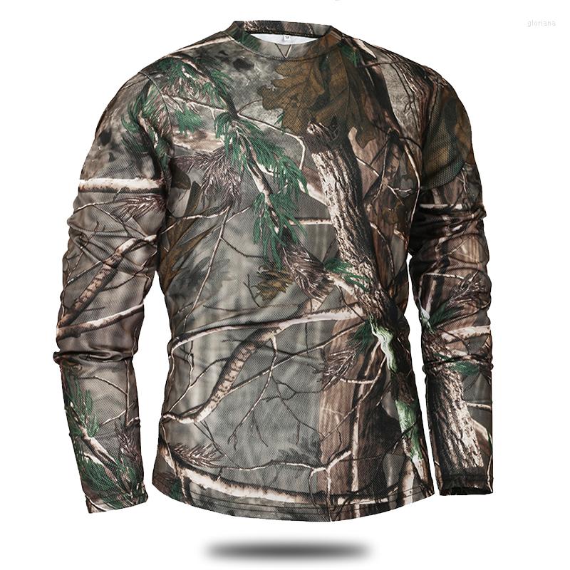 

Men' T Shirts Outdoor Clothing Men' Autumn And Spring Long-sleeved Tactical Camouflage Hunting Shirt Quick-drying Military Lining, Acu
