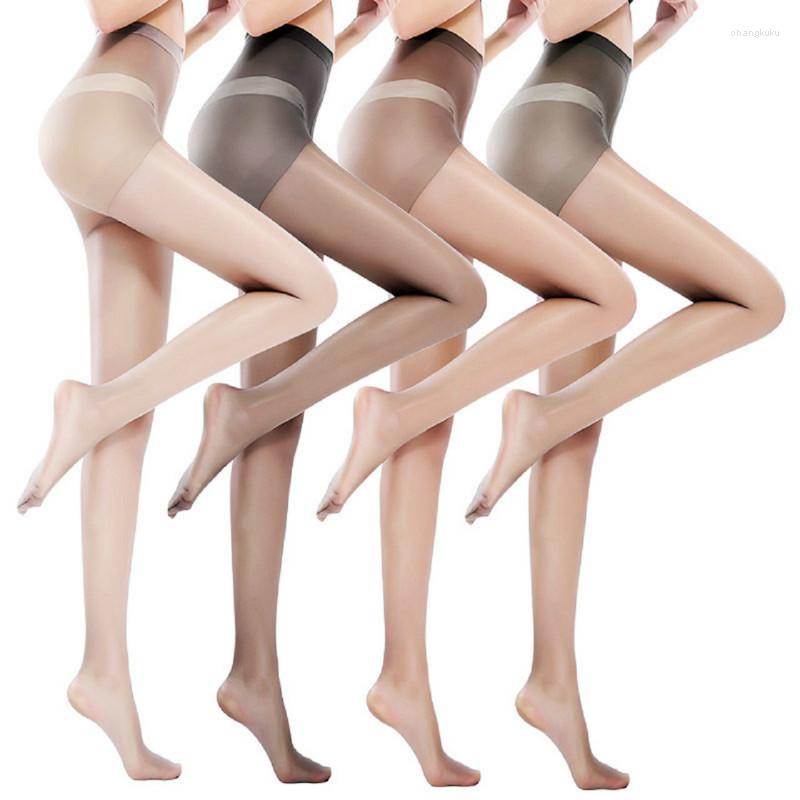 

Women Socks 2PCS Super Thin Pantyhose Flesh Color Sexy Invisible Anti Hook Imitation Silk Fit 45KG--70KG Female Spring And Summer, Black
