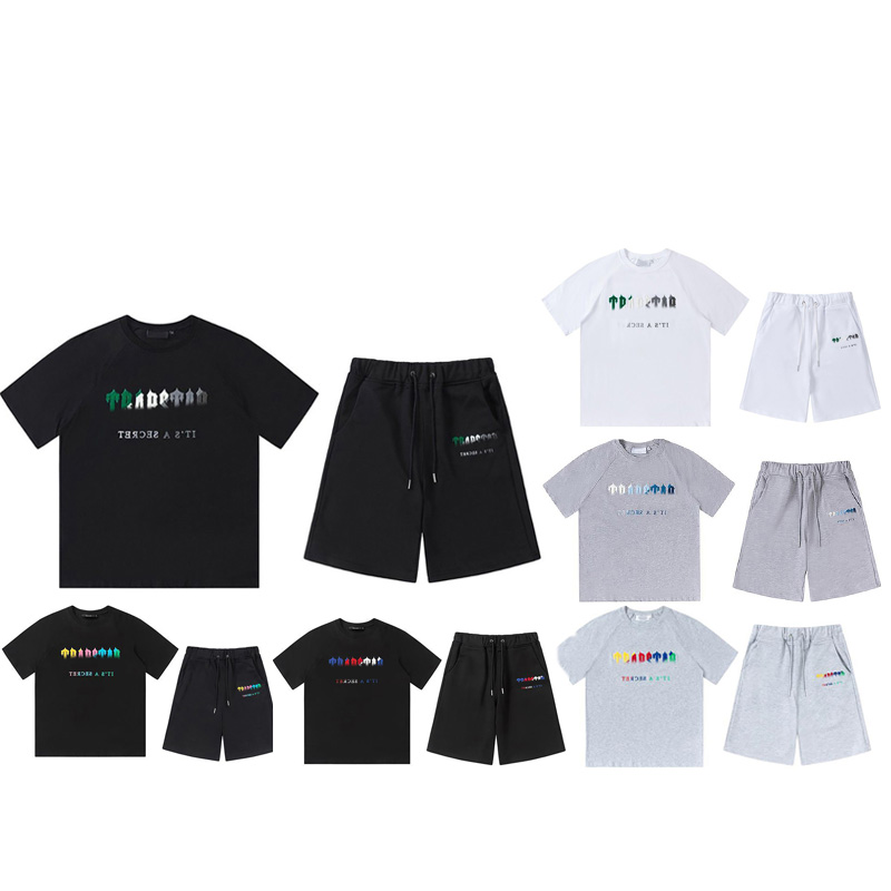 

Mens Tracksuits Designer Clothes Trapstarter Fashion Short Sleeves and Shorts Sports Set Womens Casual Sweatshirt Hip Hop Sportswear, Extra shipping cost