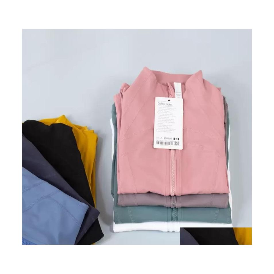 

Yoga Outfits Lu088 Yogas Jacket Women Define Workout Sport Coat Fitness Jackets Quick Dry Activewear Top Solid Zip Up Sweatshirt Spo Dhi0S