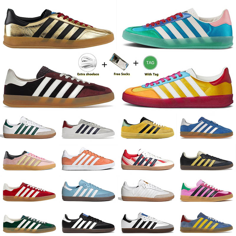 

Designer Samba x Gazelle Casual Shoes Mens Women Light Blue Silk Platform Sneakers Pink Velvet White Gum Monogram Gazelles Sports Trainers Og Vegan, C16 manchester united