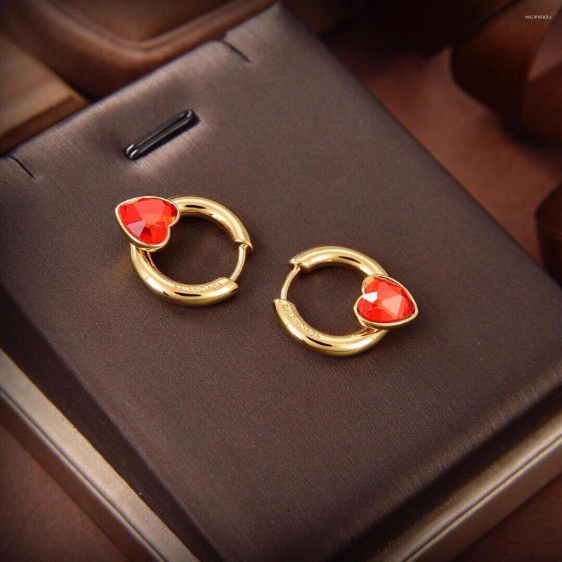 

Stud Earrings European And American Fashion Trend Red Heart