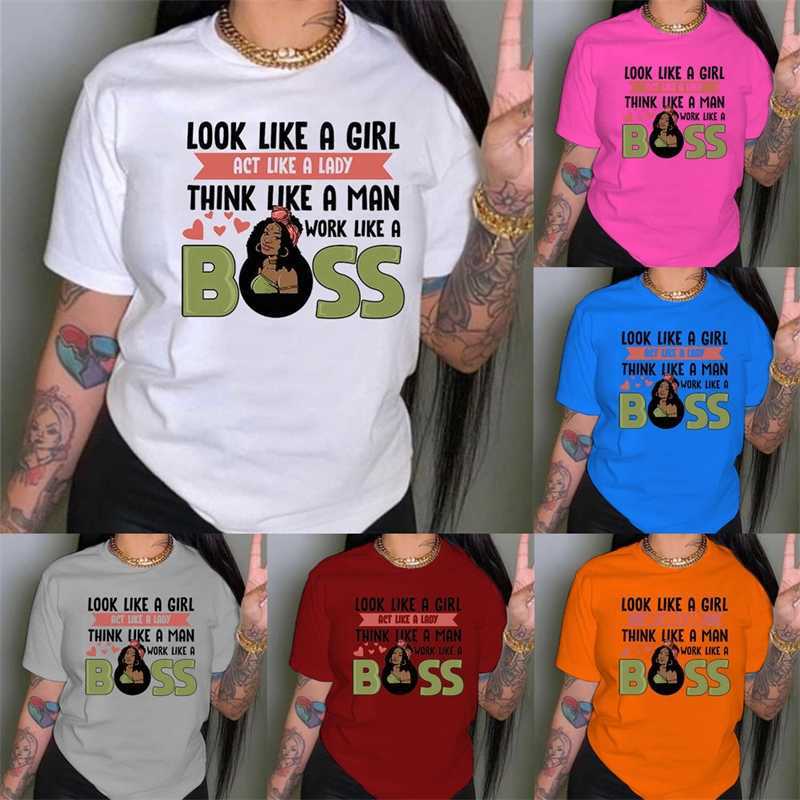 

Plus Size 3xl  5xl Designer 2023 Summer Womens Short Sleeve T-shirt Letters Pattern Printed Crew Neck Tops, Orange