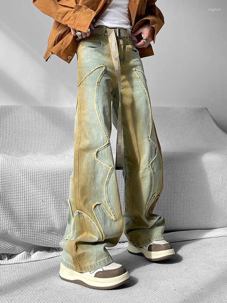 

Men's Jeans B02280 Fashion Men's 2023 Runway Luxury European Design Party Style Clothing, Picture shown