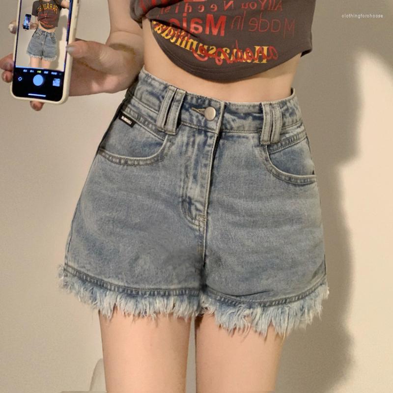 

Women' Shorts 2023 Summer Blue Women Denim High Waist Female Chic Streetwear Stylish Sexy Girls