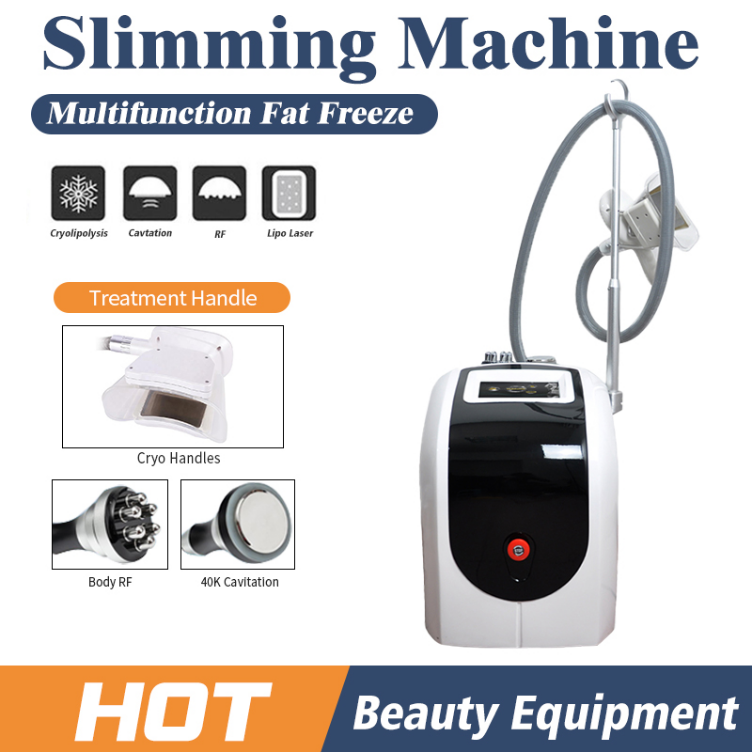 

2019 Professional Cryolipolysis Fat Freeze Cavitation Laser Lipo Body Slimming Machine 2 Cryo Handles 8 Laser Pads