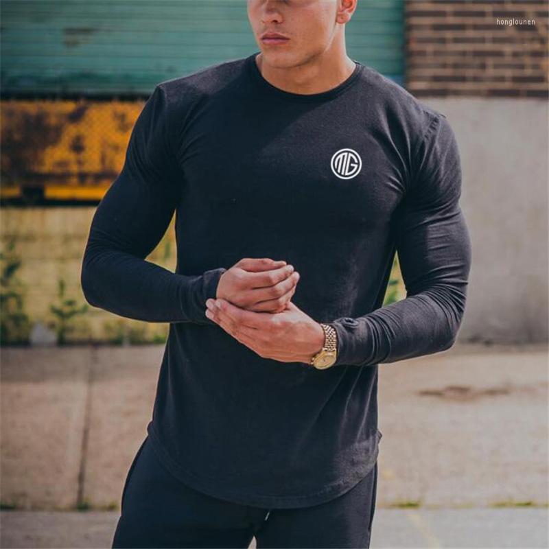 

Men's T Shirts Spring And Autumn Men's Bottoming Shirt Cotton Fitness Comfortable Long Sleeve T-Shirt, Black