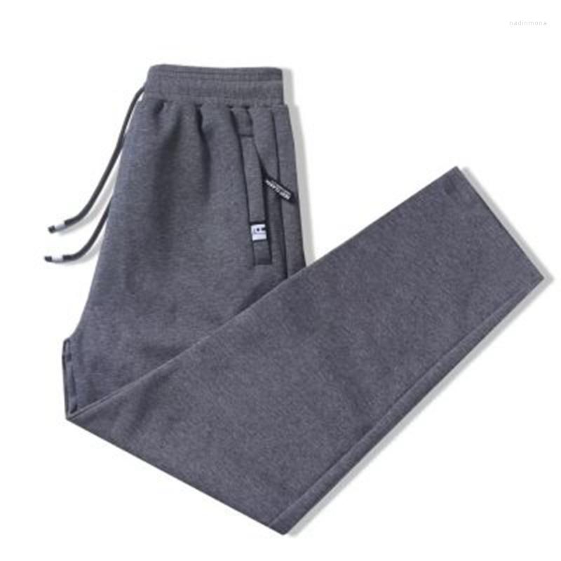 

Men' Pants Men' Trousers 2023 Spring Warm Cotton Loose Straight-leg Large Size M-5XL Solid Color Sports Casual Men Y2K Clothes, Black