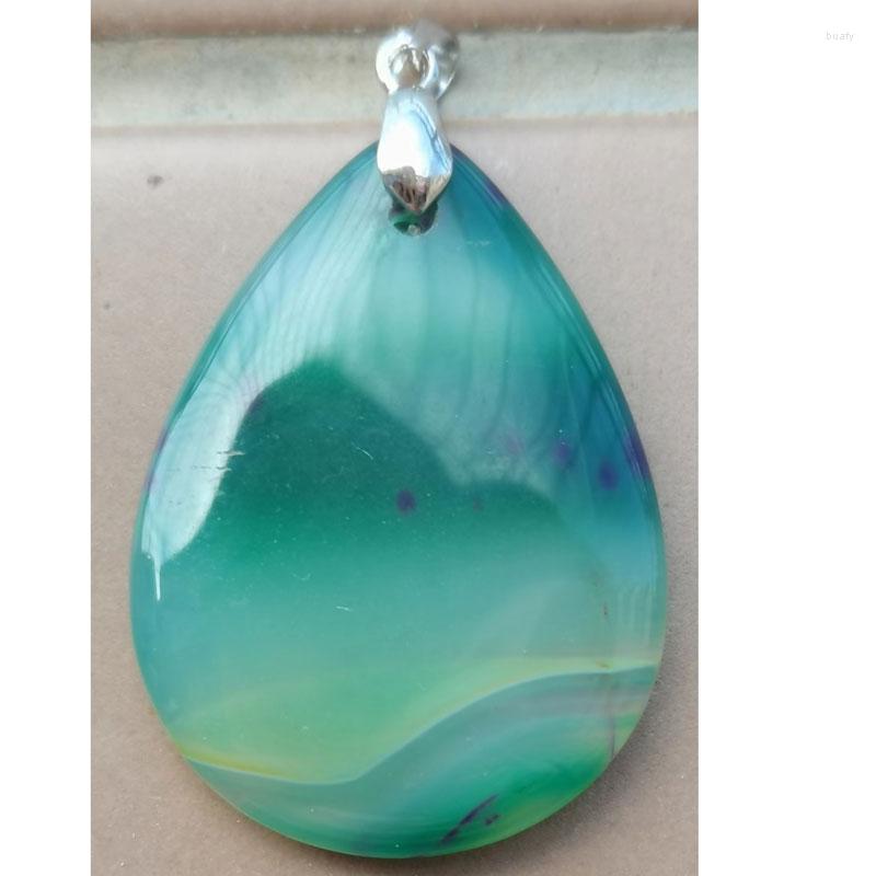 

Pendant Necklaces Fashion Jewelry Green Carnelian Water Drop Art Bead 1pcs D2514