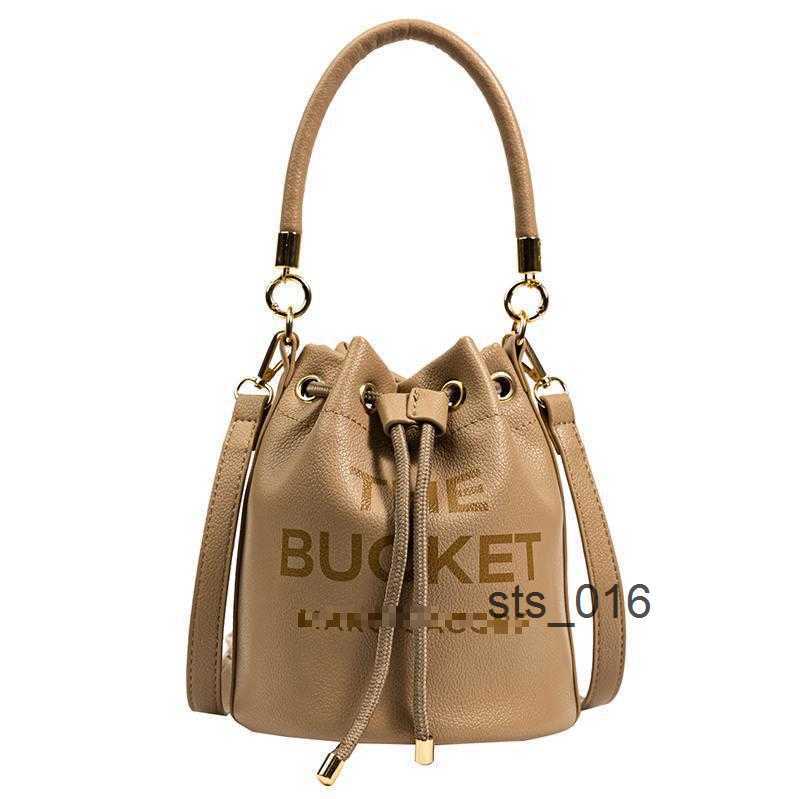 

bucket Bags Single shoulder for women 2023 new trend lady fashion simple letter messenger T2302145, Black17